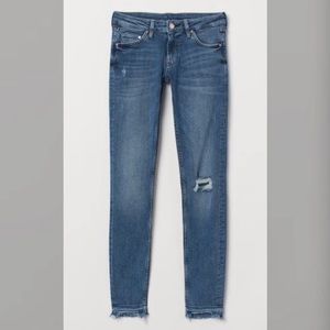 New H&M Super Skinny Low Ankle Jeans